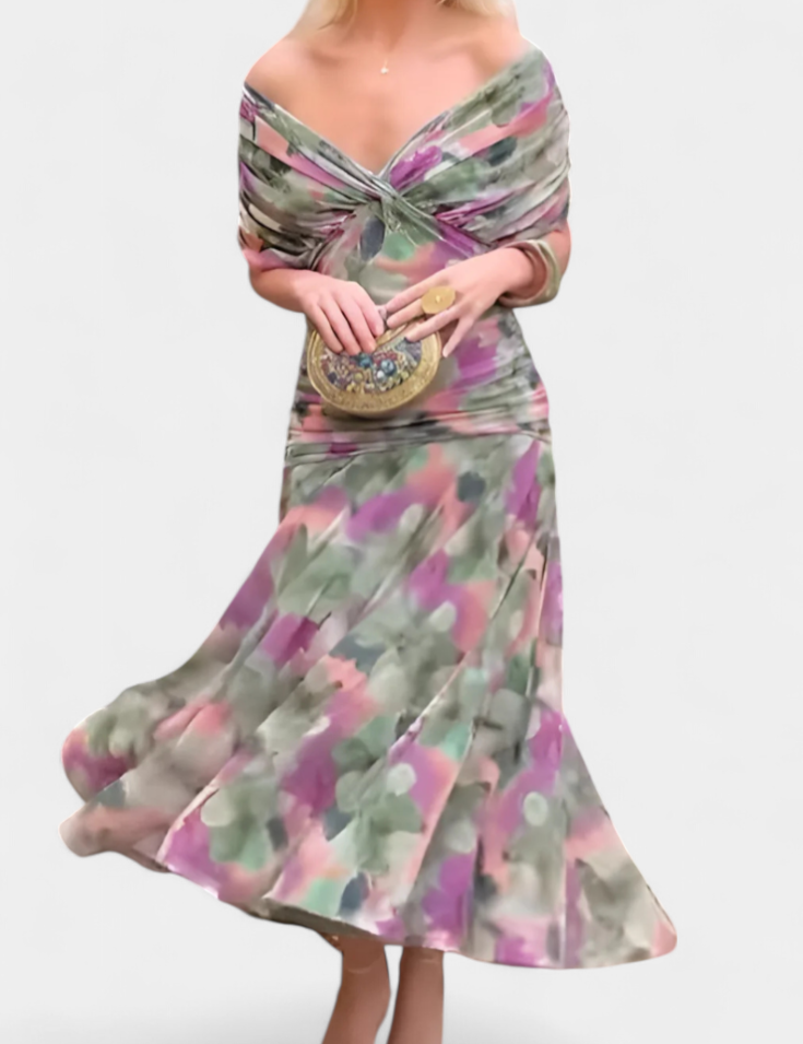 Luana - Elegantne V-kaelusega kleit
