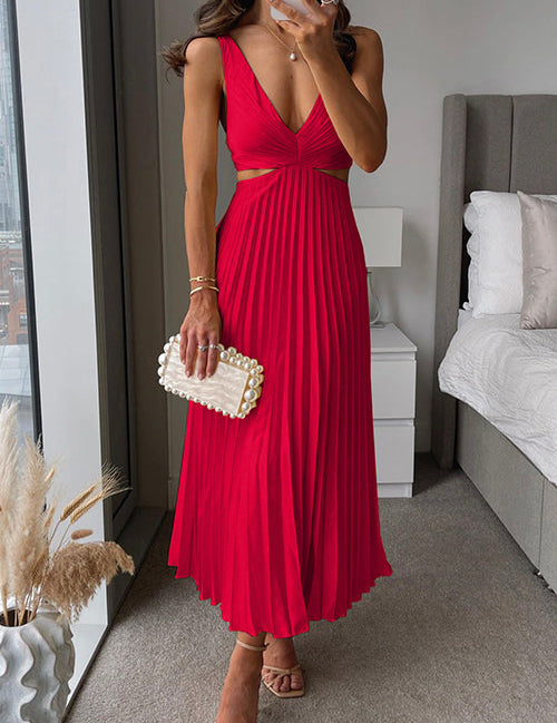 Kati - Ilma Varrukateta Midi Kleid