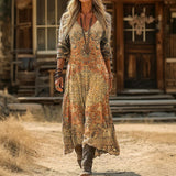 Maria - Vintage Inspiratsiooniga Pikakäistega Casual Kleid