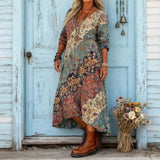 Maria - Vintage Inspiratsiooniga Pikkade Varrukatega Kleid