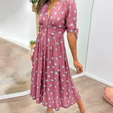 Monika - Elegantne Täpiline Kleid