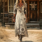 Mariana - Vintage Inspiratsiooniga Pika Varrukaga Kleid