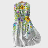 Kristiina Aquarelli Lilledega Kleid