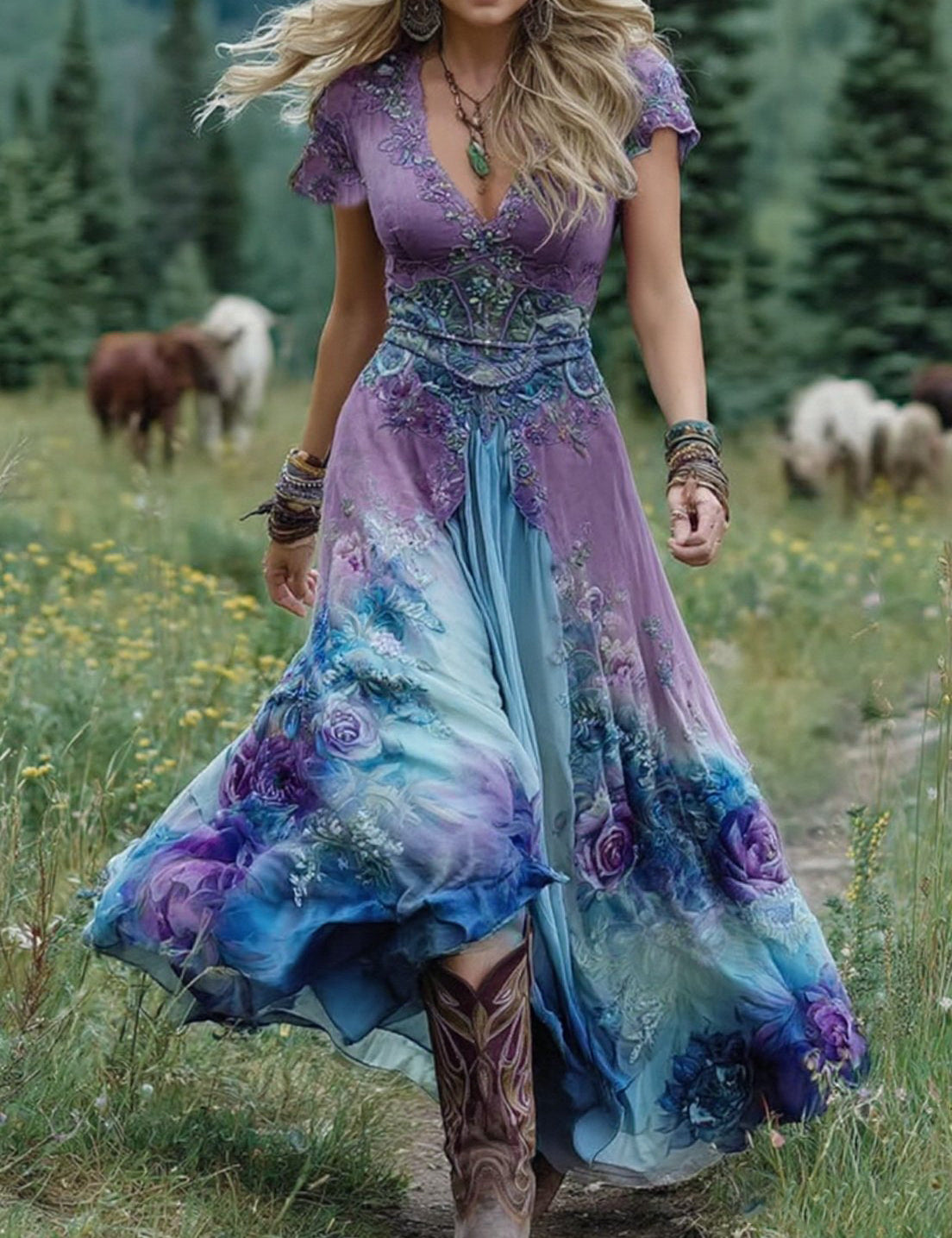 Serena - Lillene Maxi Lühikleit
