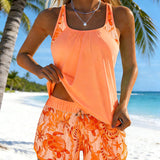 Bianka – Elegantne tankini ookeaniprindiga