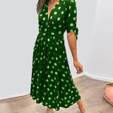 Mona - Elegantne Täpiline Kleid