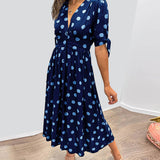 Monika - Elegantne Täpiline Kleid