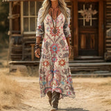 Maria - Vintage Inspiratsiooniga Pikkade Varrukatega Kleid