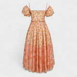 Valentina - Koralline Lilled Kleid