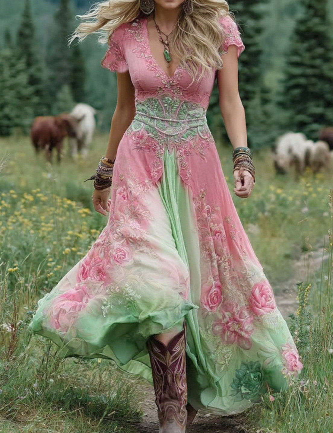 Serena - Lillene Maxi Lühikleit