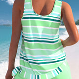 Narcisa – Relaxat triibuline tankini komplekt