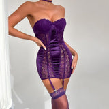 Daria – Satiinist babydoll pitsiga
