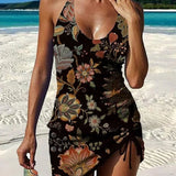Filipa - Lillene tankini koos lameda kõhuefektiga pükstega
