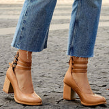 Kasilda - Paksu taldaga ankle strap sandaalid