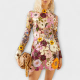 Dolores - Lillemustriga Kleid