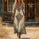 Maria - Vintage Inspiratsiooniga Pikkade Varrukatega Kleid