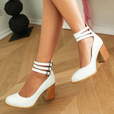 Kasilda - Paksu taldaga ankle strap sandaalid