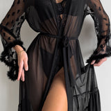 Ilinca – Läbipaistvast pitsist kimono