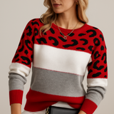 Sara | Leopard Printed Jumper Elegance