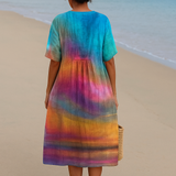 Ema - Tie-Dye Kleit Päikese Loojangul