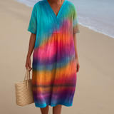Ema - Tie-Dye Kleit Päikese Loojangul