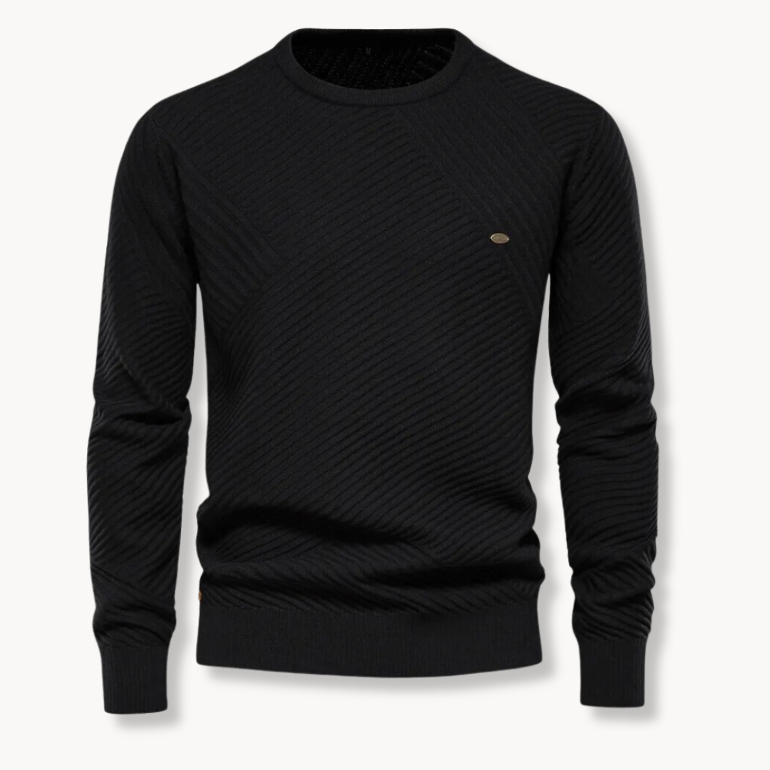Mikael - Ümar Kaelusega Kootud Pullover