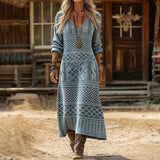 Marianne - Vintage Inspiratsiooni Kašmiirist Pikad Varrukad Kleid