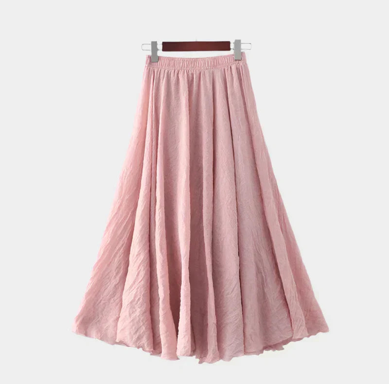 Elegantne Kõrge Vööga Seelik