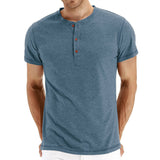 T-särk Henley - Pehme Materjal Kraega
