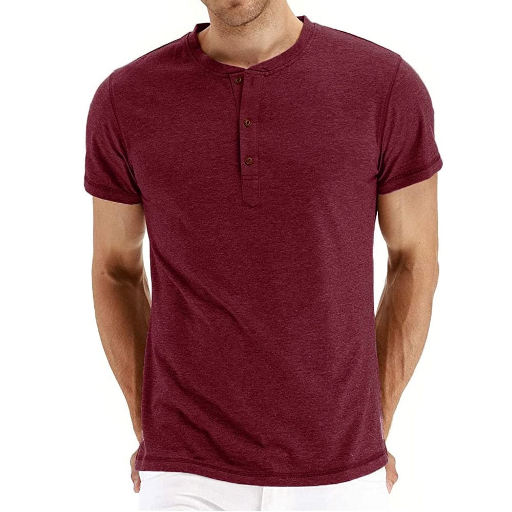 T-särk Henley - Pehme Materjal Kraega