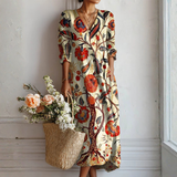 Ana - Boheemlaslik Lilleline Kleid