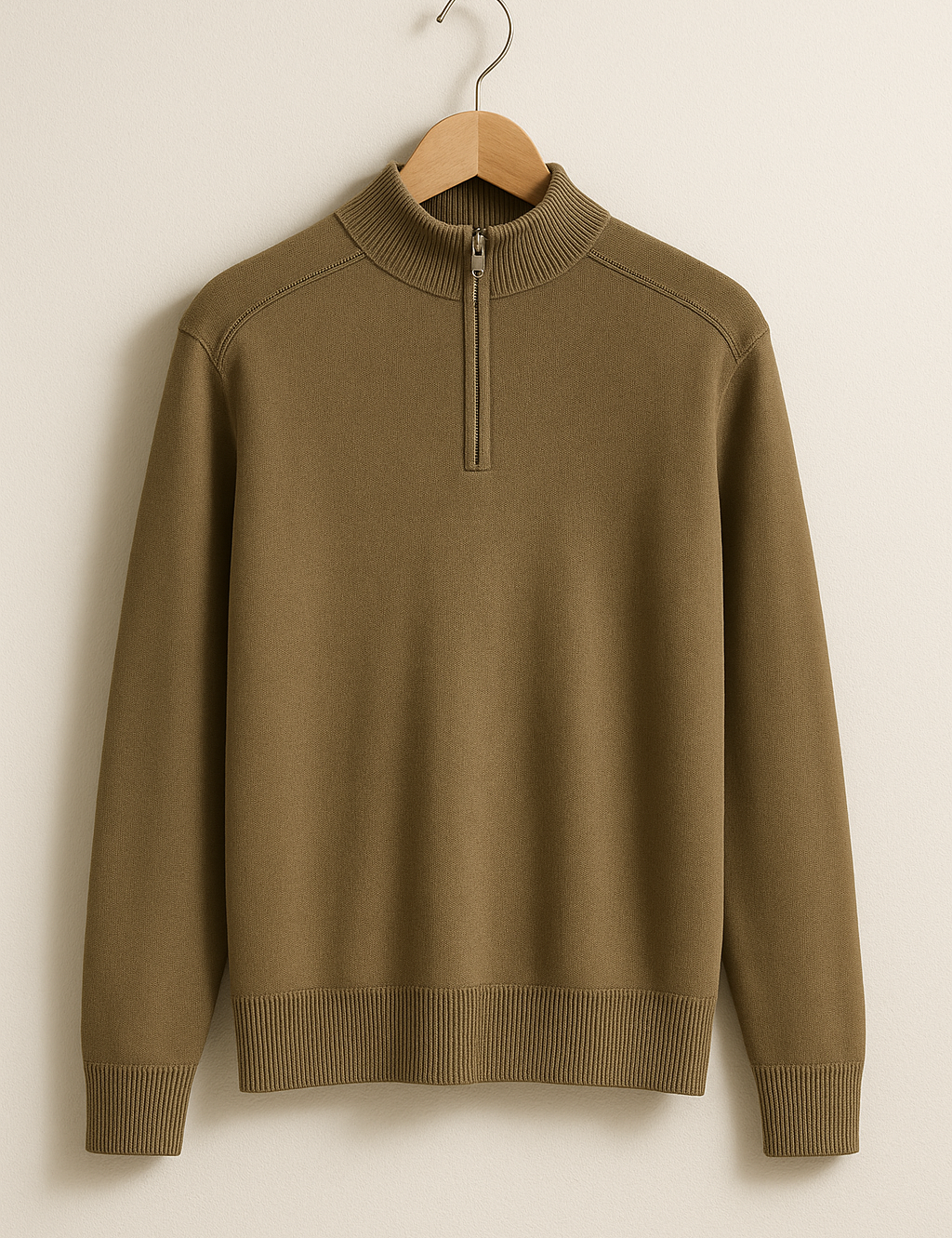Nahkpulli - Poolt Zipper