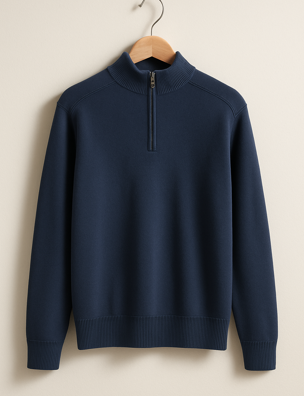 Nahkpulli - Poolt Zipper