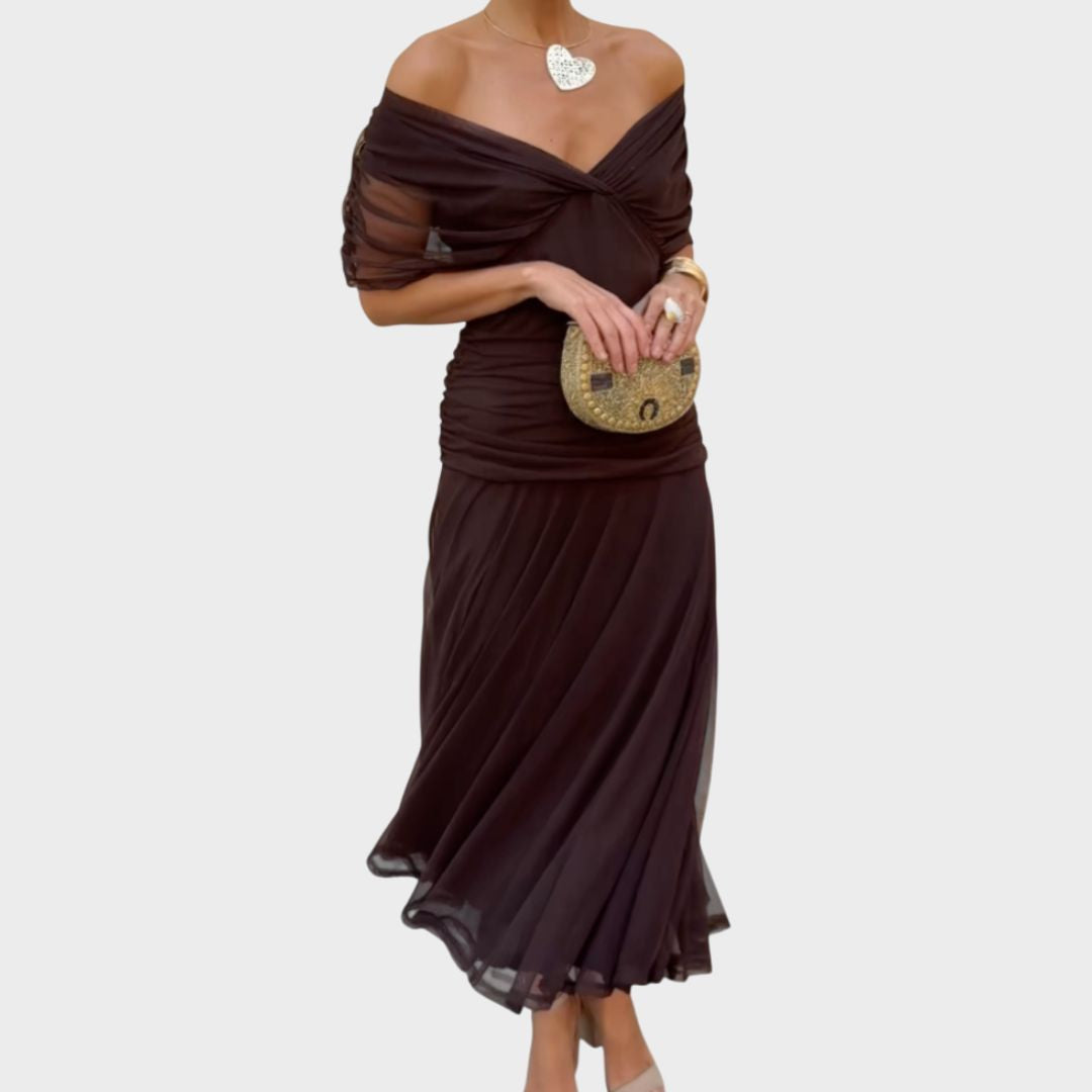 Luana - Elegantne V-kaelusega kleit