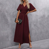 Eterna - Elegantne Must Maxi Kleit