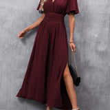 Eterna - Elegantne Must Maxi Kleit