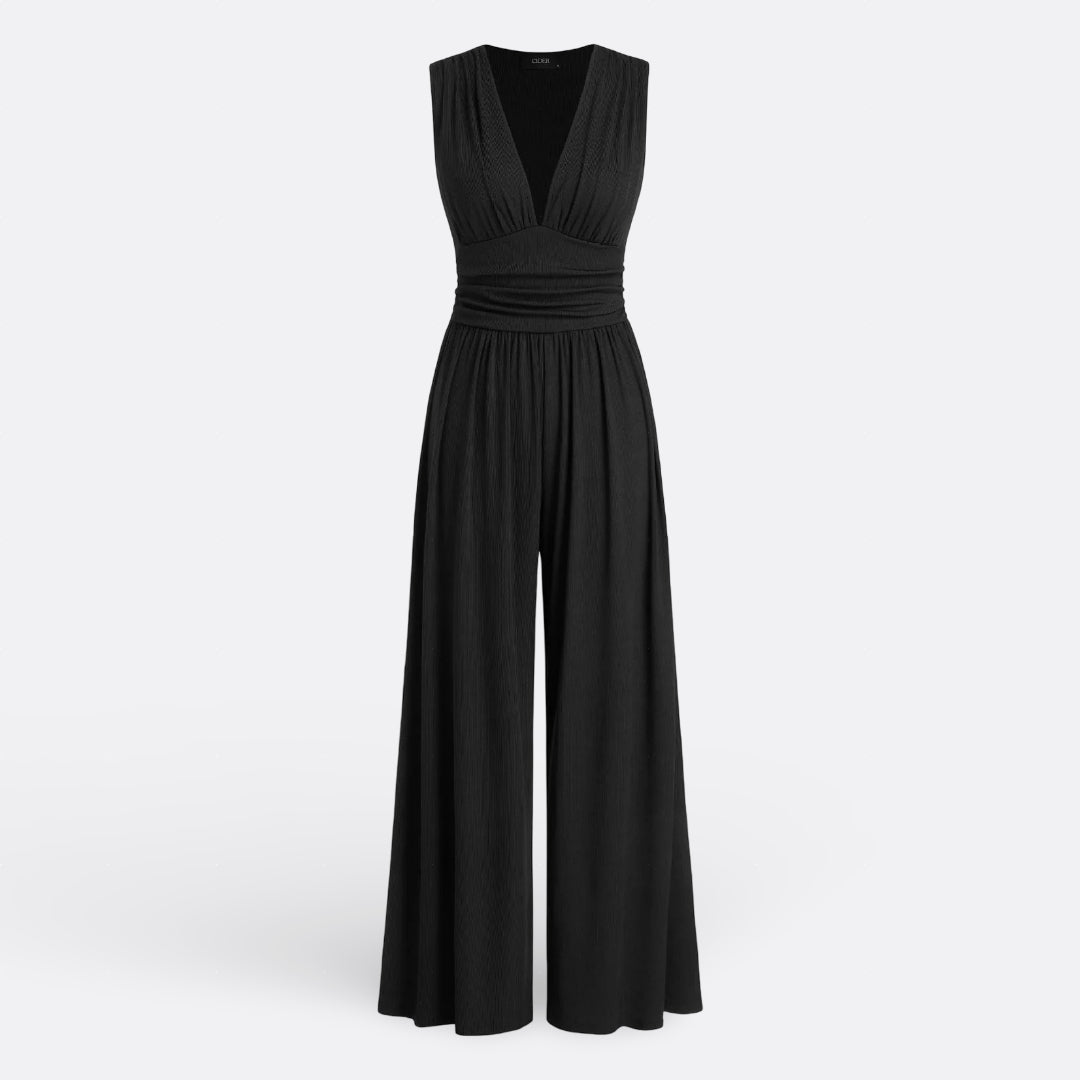 Leeni - Elegantne Avamata Makakas Laiade Pükstega