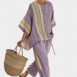 Loreen - Boho Linase ja Bambu Komplekt