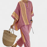 Loreen - Boho Linase ja Bambu Komplekt