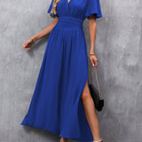 Eterna - Elegantne Must Maxi Kleit