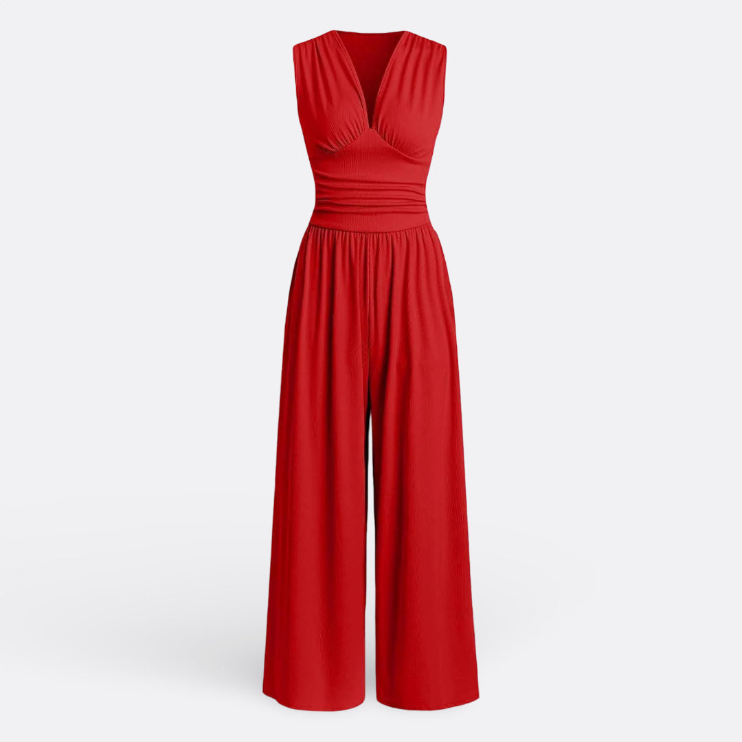 Leeni - Elegantne Avamata Makakas Laiade Pükstega