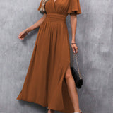 Eterna - Elegantne Must Maxi Kleit