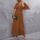 Eterna - Elegantne Must Maxi Kleit