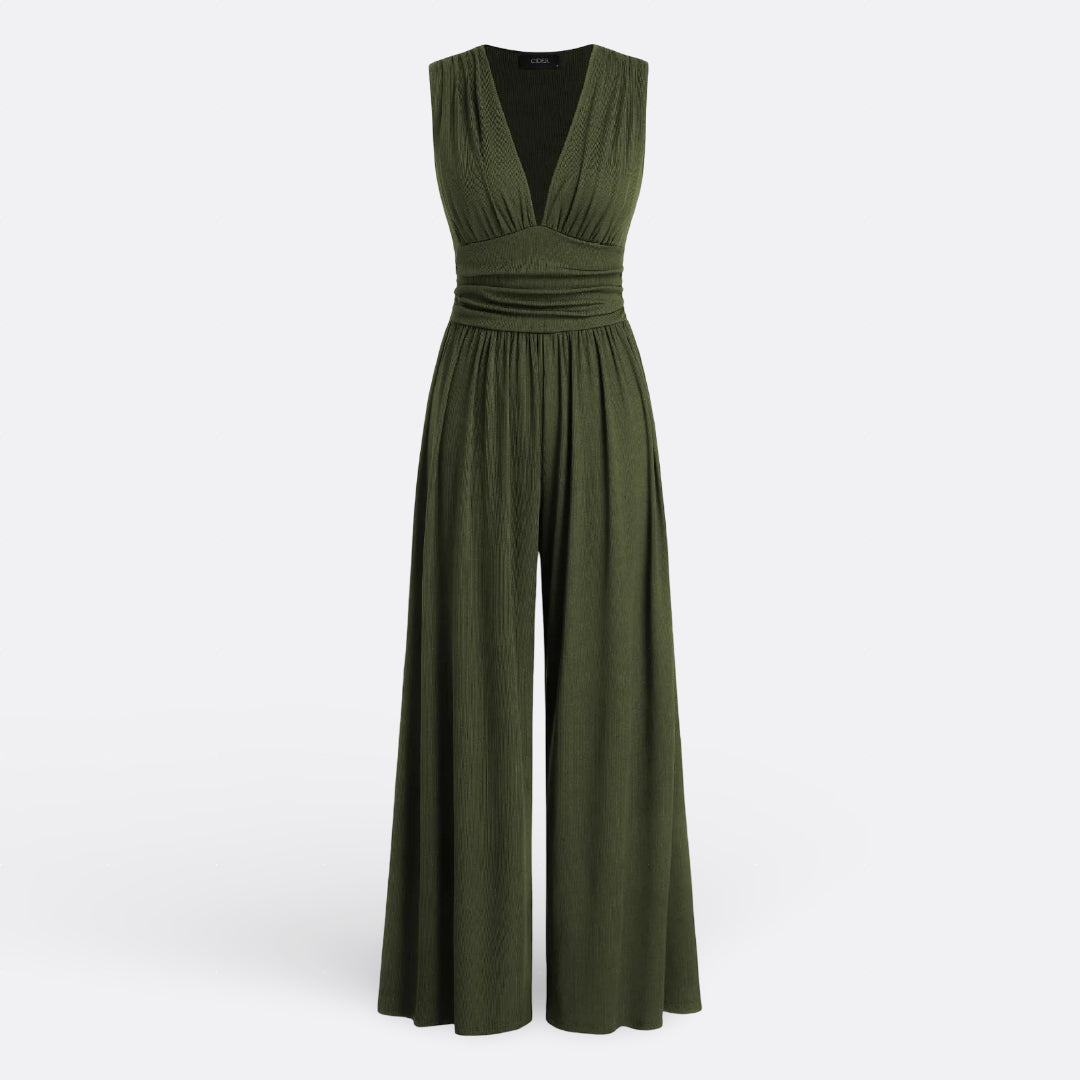Leeni - Elegantne Avamata Makakas Laiade Pükstega