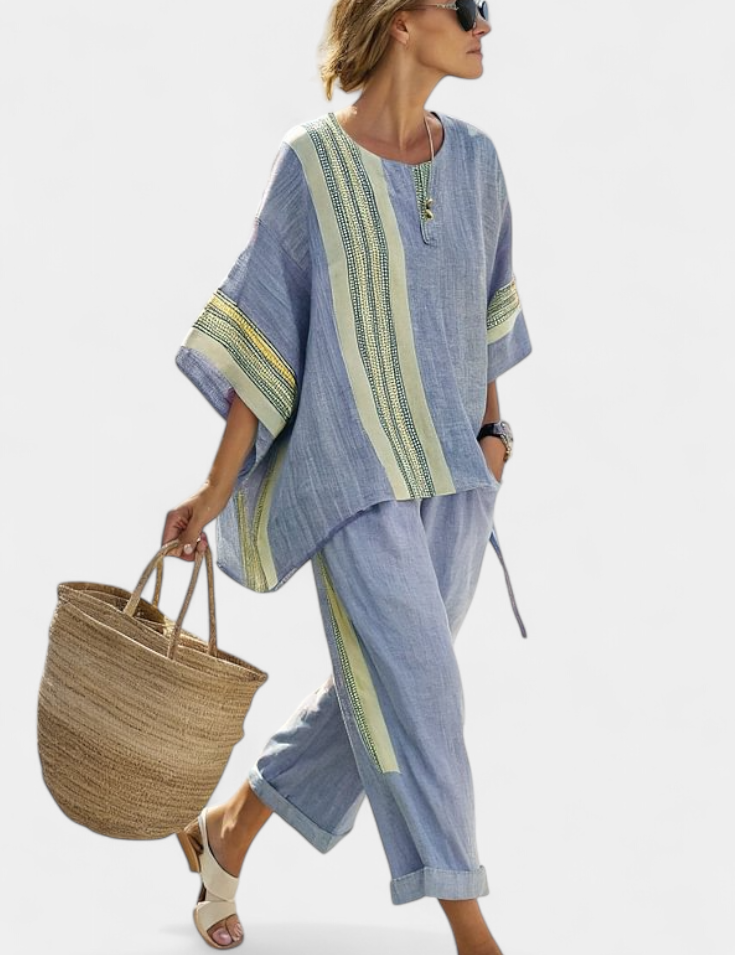 Loreen - Boho Linase ja Bambu Komplekt