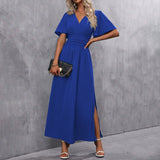 Eterna - Elegantne Must Maxi Kleit