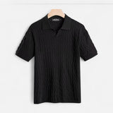 Camisa Polo - Segatud Piqué Tekstuur