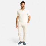 Camisa Polo - Segatud Piqué Tekstuur