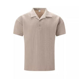 Camisa Polo - Lõdvestunud Jacquardi Tekstuur