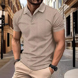 Camisa Polo - Lõdvestunud Jacquardi Tekstuur